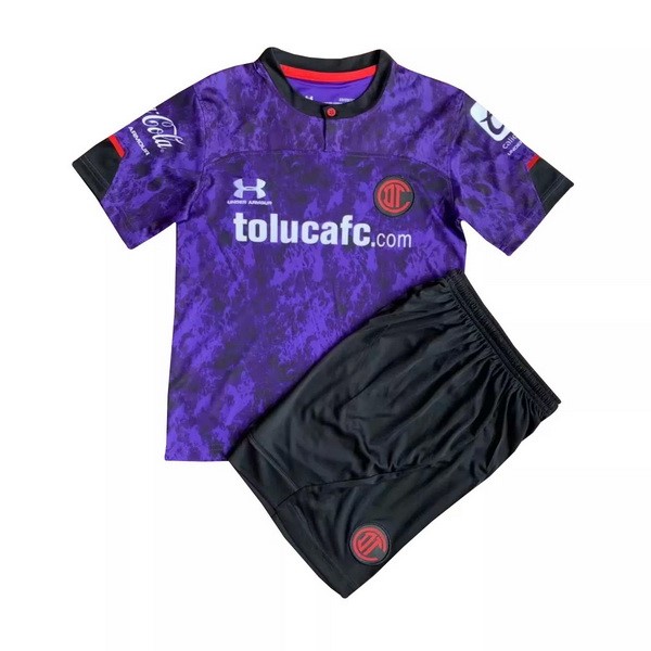 Ausweichtrikot Toluca Kinder 2021-2022 Lila Günstige Fußballtrikots